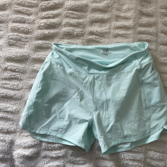 Athleta girl light blue shorts size XL/12 - Picture 1 of 1